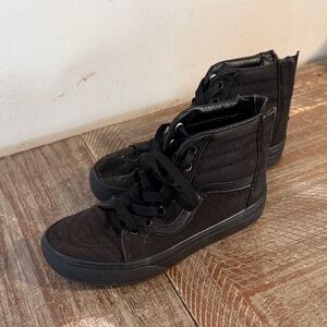 Vans Black High-Top Kids Sneakers